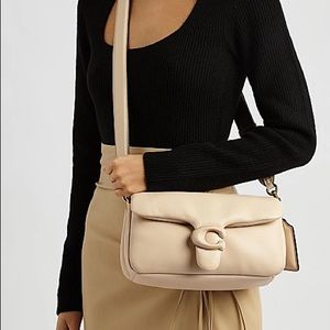 Coach Pillow Tabby Shoulder Bag 26 Brass/Ivory